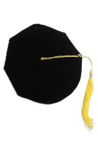 GGC018 custom-made doctor's graduation cap octagonal cap velvet cap graduation cap supplier